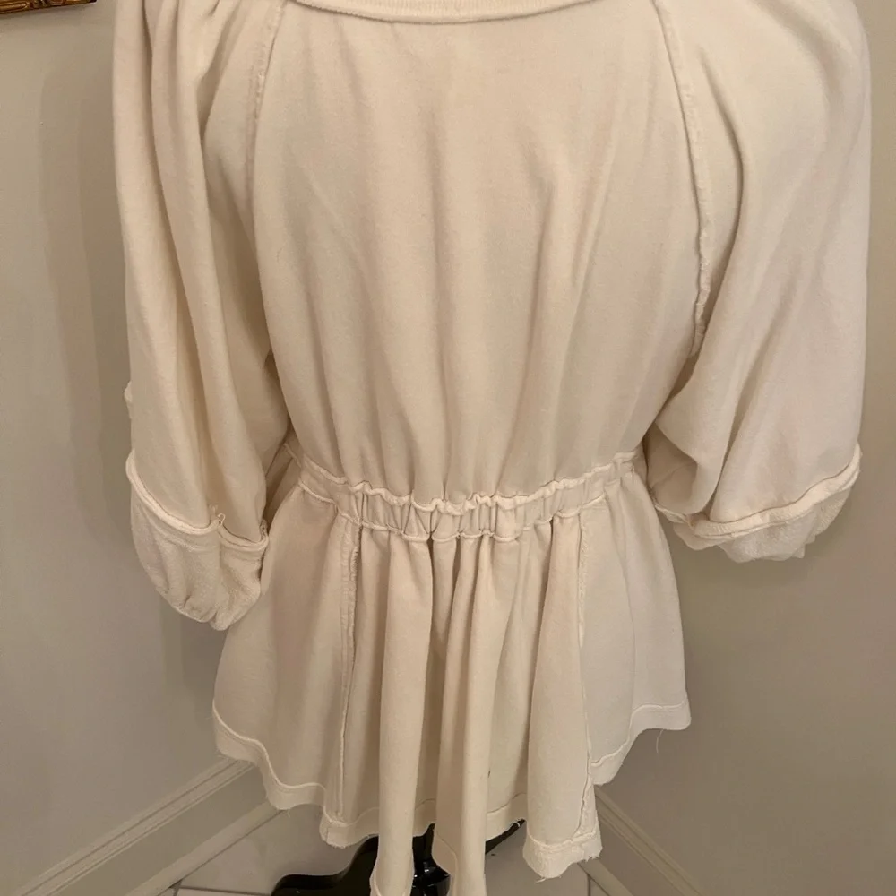 Free People White V-Neck Tunic - Picture 2 of 9